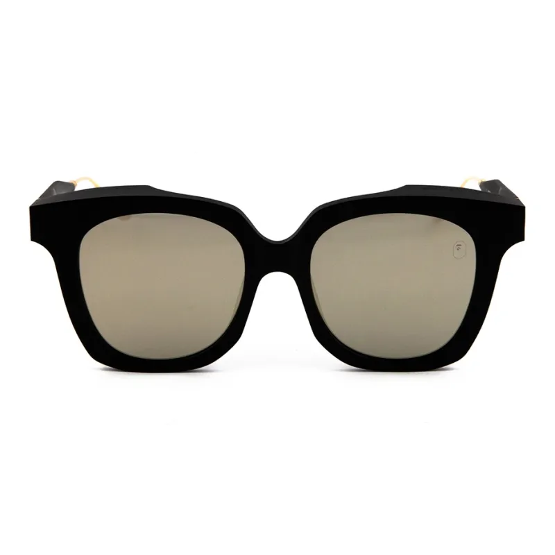 A BATHING APE Stainless Steel Acetate Oval Sunglasses Unisex-1