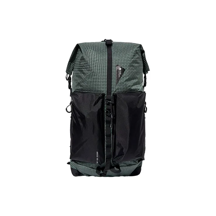 MOBI GARDEN Nylon Backpack Regular Unisex Night Black/Rising Sun Red/Azure Pine Green-4