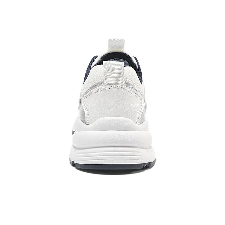 Warrior Wear Resistant Slip Resistant Low Top Chunky Sneakers Men's White-3