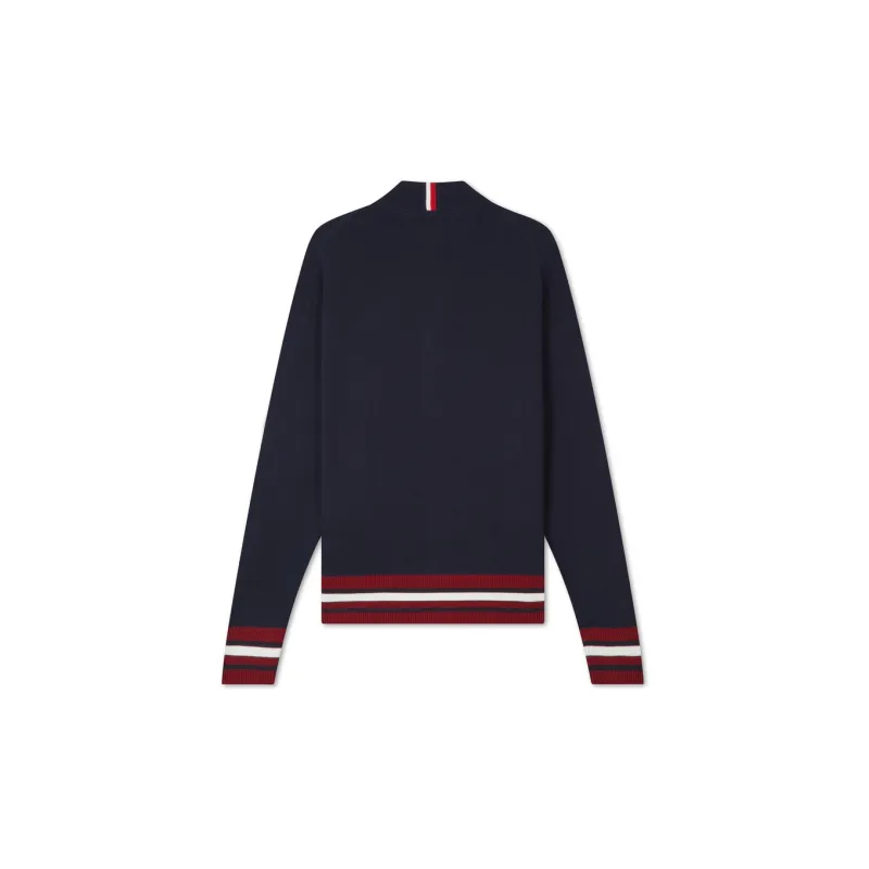Tommy Hilfiger Knitted Fabric Cardigan Men's Navy Blue-1