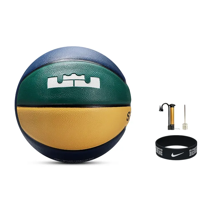 Nike Rubber Basketball Yellow Green Size 7 Training Unisex-5