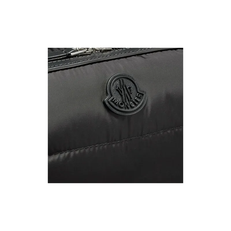 Moncler Waterproof Nylon Shoulder Bag, Crossbody Bag Regular Women's Black-3