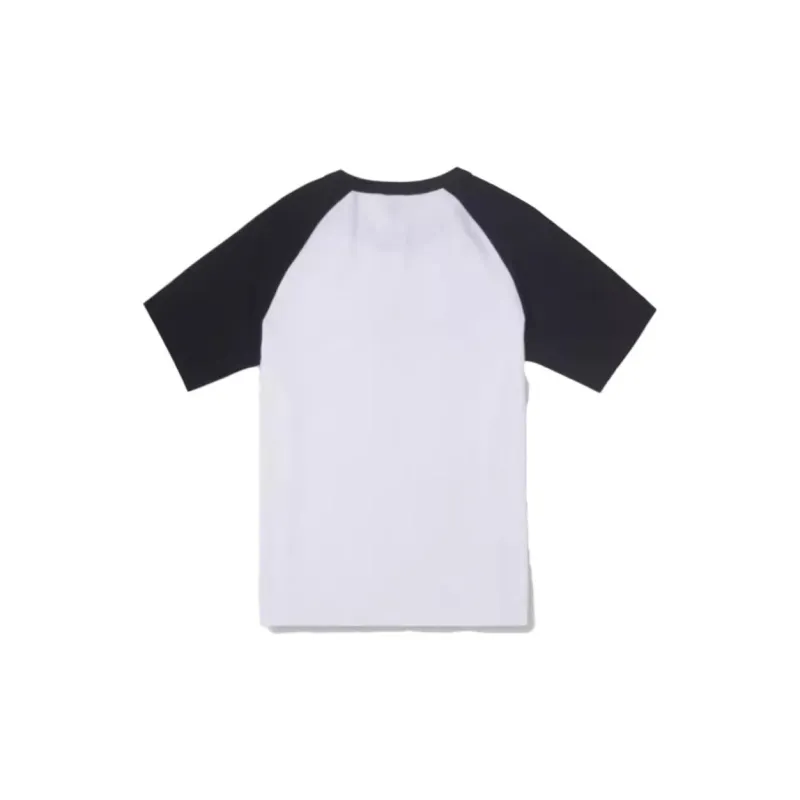 Converse Raglan Sleeve T Shirt Women's Black White-1