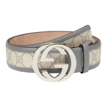 GUCCI Leather Belts Unisex Multicolor Width 4cm