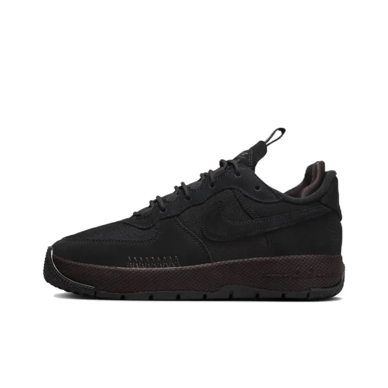 Nike Air Force 1 Wild Low Black Velvet Brown Women's-0