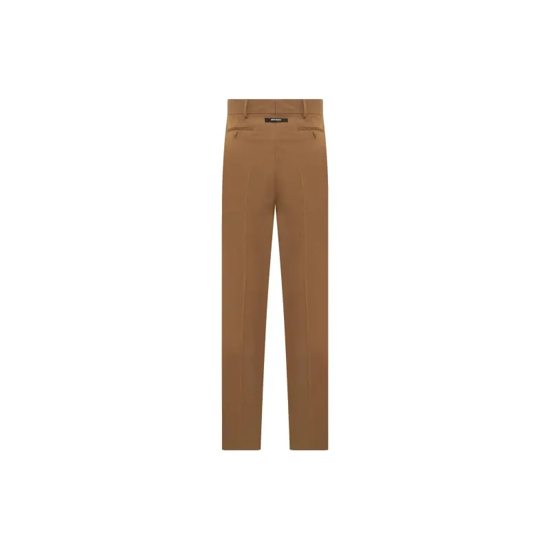 PALM ANGELS Logo Patch Straight Leg Pants-1