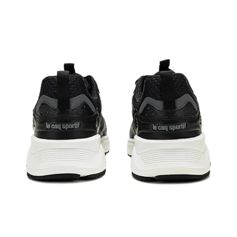 Le Coq Sportif Cushioning Anti-Slip And Wear-Resistant Low-Top Casual Shoes Unisex Black White Silver-4