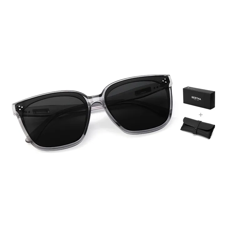 BERTHA TR/Memory Plastic Square Sunglasses Unisex-19