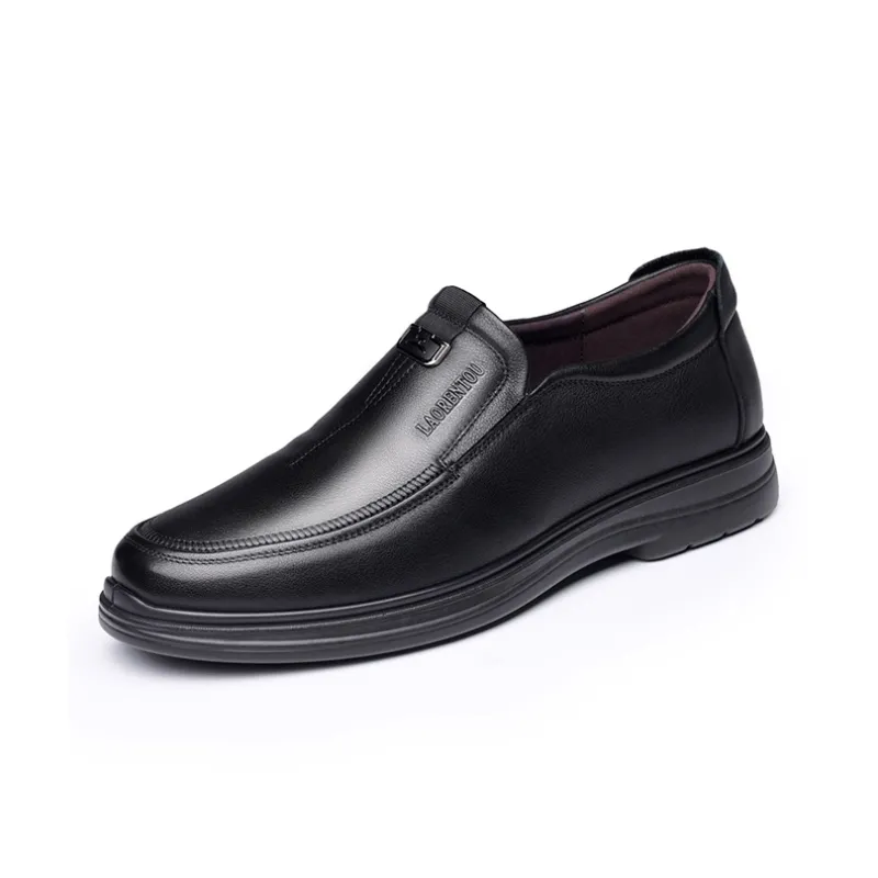 LAORENTOU Men's Casual Shoes Men Low Top Brown-1
