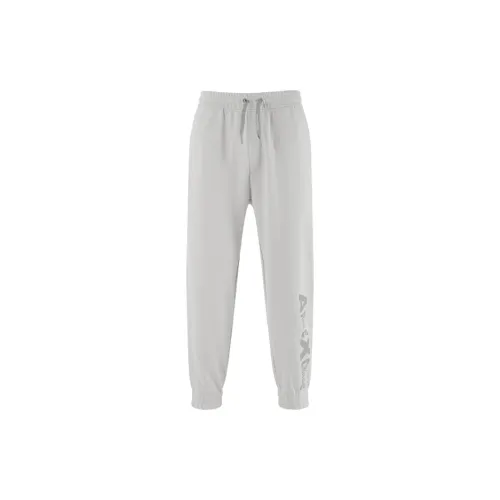 ARMANI EXCHANGE Knitted Sweatpants Men Light Gray