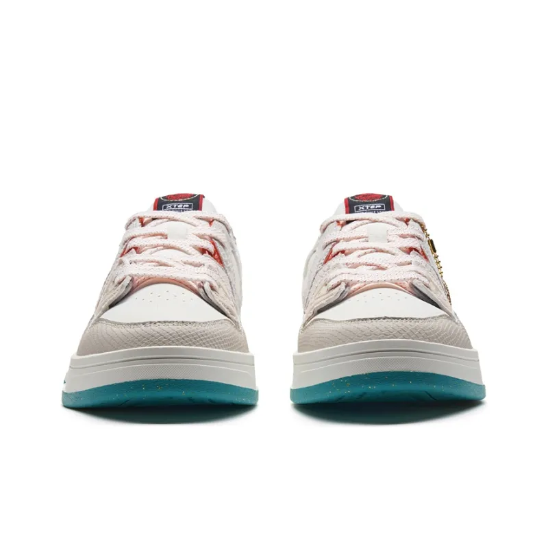 XTEP MAXX Anti-Slip Wear-Resistant Low-Top Skateboard Shoes Women's Year Of The Dragon Color Scheme-5