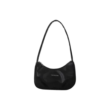 GOBLIN SHARKS 1759 PU Crescent Bag Crossbody Bag Shoulder Bag Regular Women's Black/green/brown/white/fuchsia / Silver