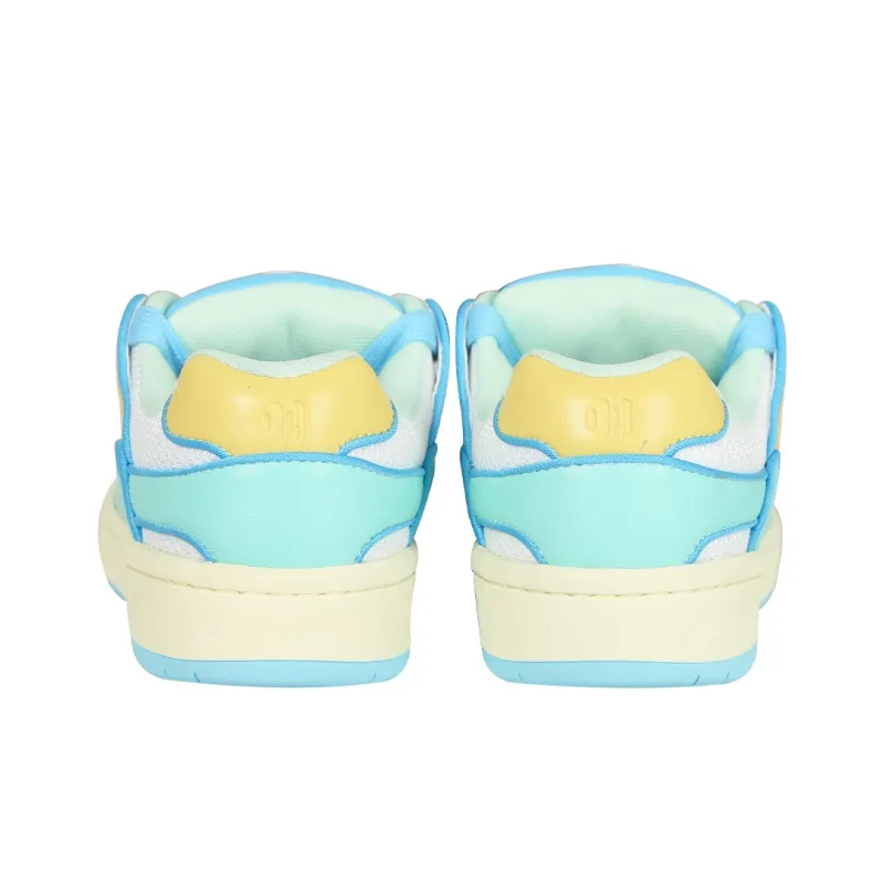 Ollieskate Low Top Skateboard Shoes Unisex Blue Yellow Green-4