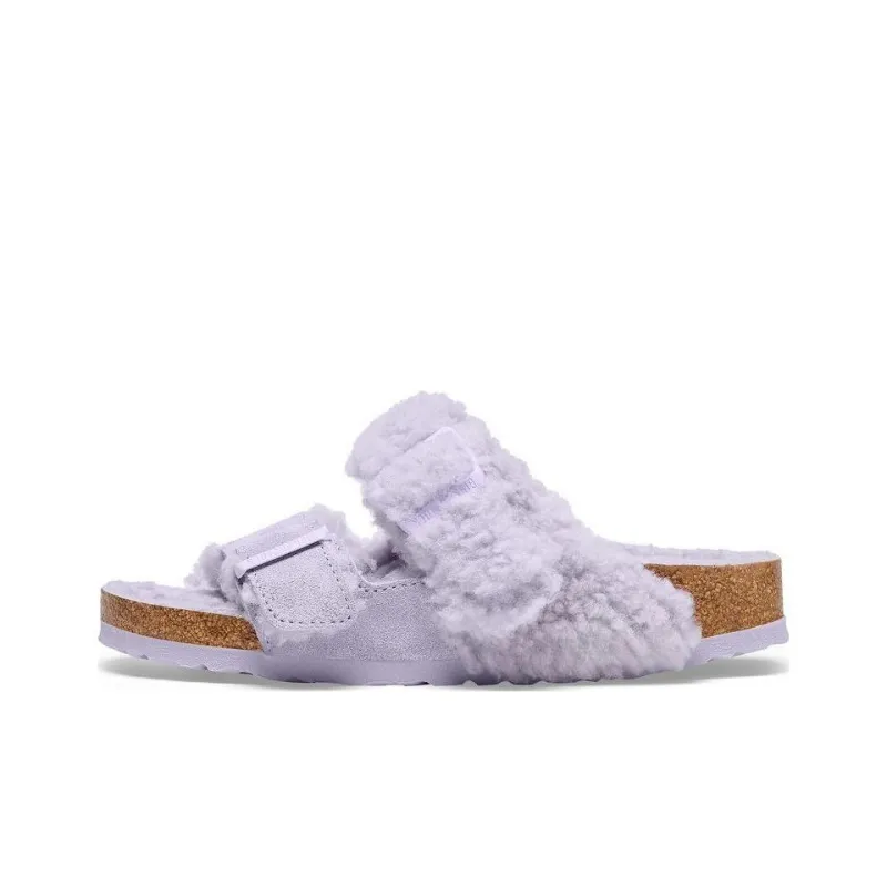 Birkenstock Teddy Split Buckled Slides-0