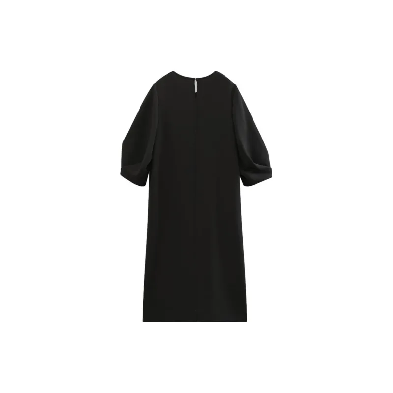 INSUN Long Sleeved Dresses Women's Black-1