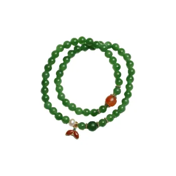 Artisan Lock Heart Jade Hetian Jade Hetian Jade Bracelets Women's Jasper