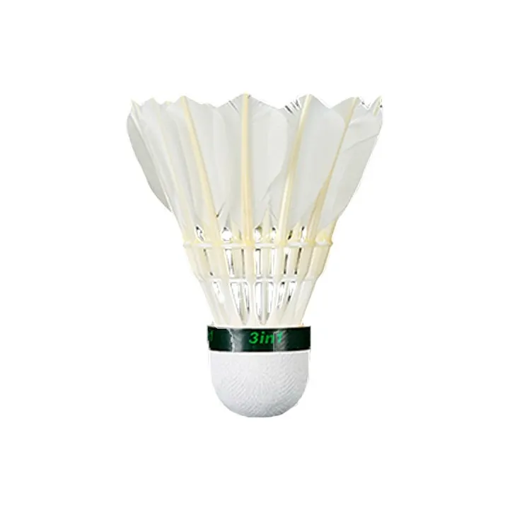 LiNing Duck Feather Shuttlecock Muscovy Duck Shuttlecocks 12 Pack-0