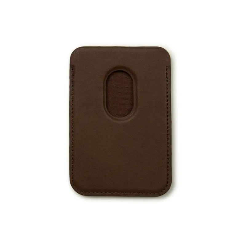 Aape Artificial Leather Card Holder Unisex Brown-1