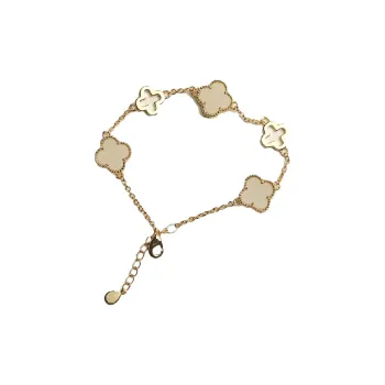 Artisan Lock Heart Jade Hetian Jade Bracelets Women's Pale Greenish-White Jade
