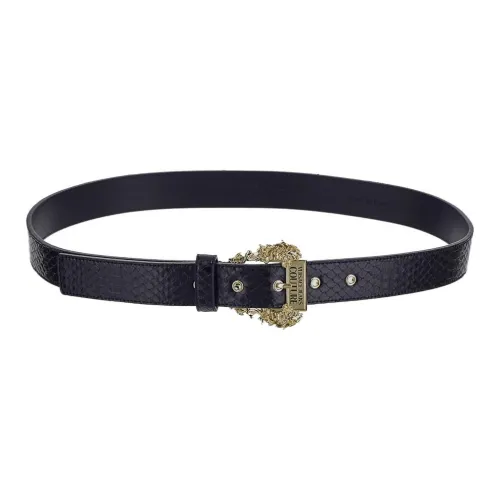 VERSACE JEANS COUTURE Logo Engraved Buckle Belt