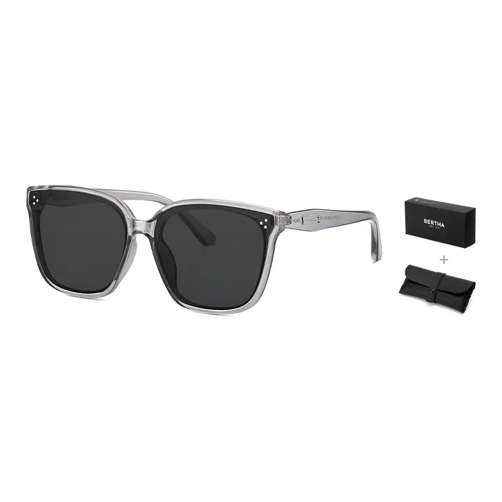 BERTHA TR/Memory Plastic Square Sunglasses Unisex-17