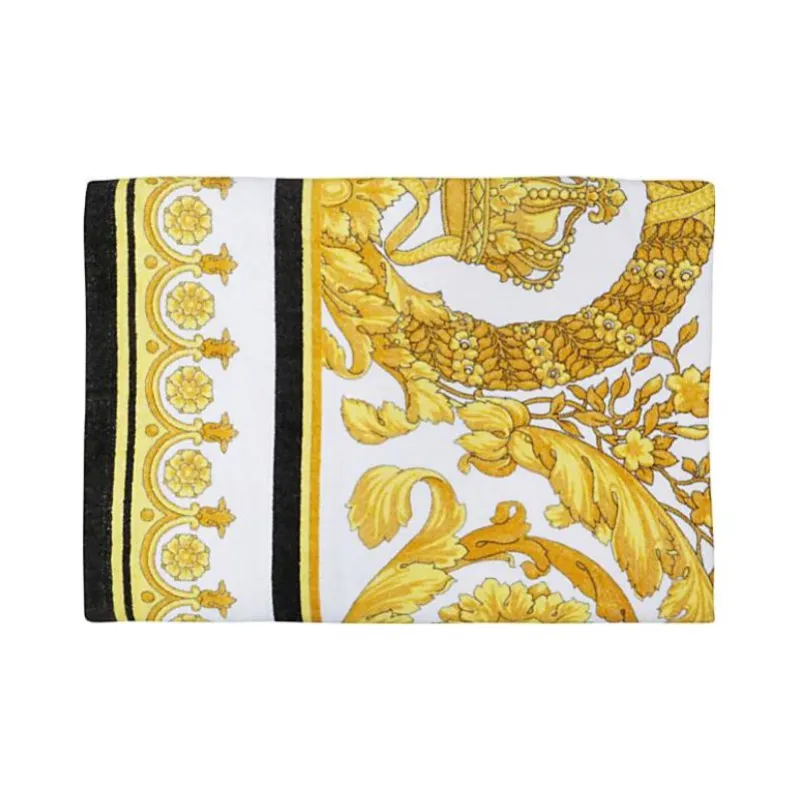 VERSACE Baroque Pattern Beach Towel-2