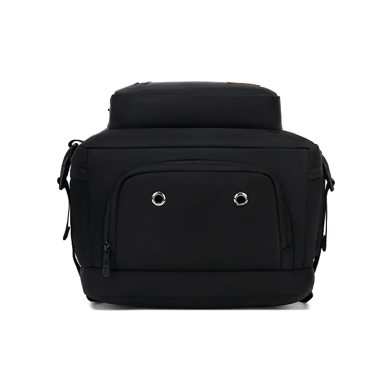 Lee Polyester With Oxford Backpack And Laptop Bag Unisex Black/Khaki-4
