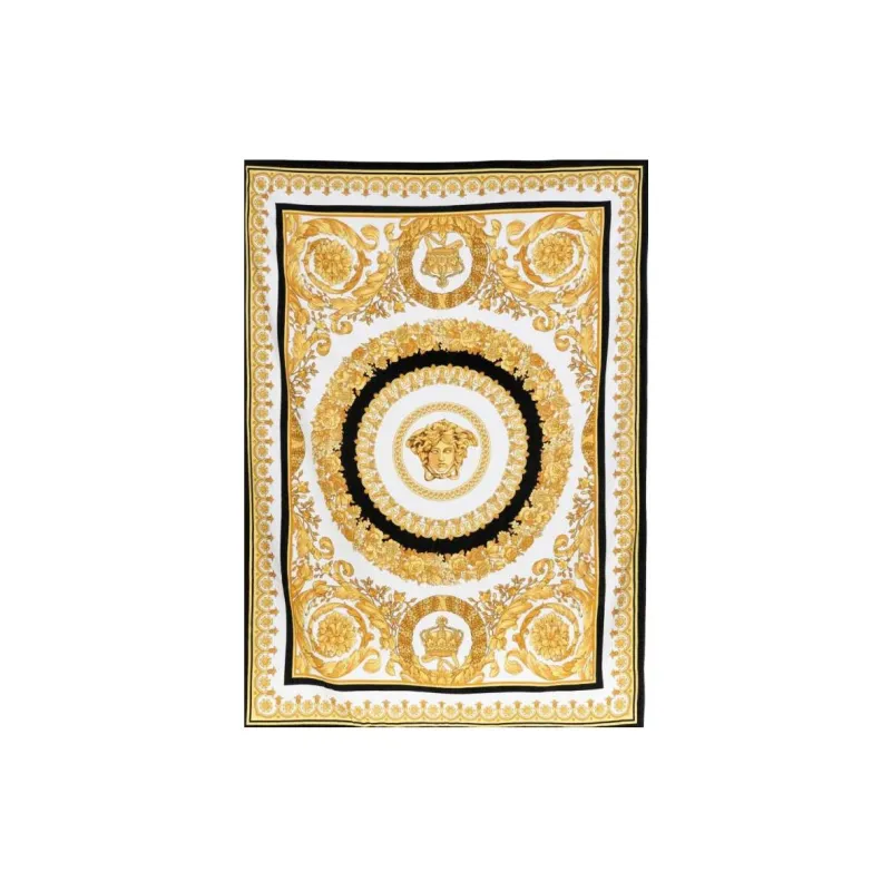 VERSACE Baroque Pattern Beach Towel-0