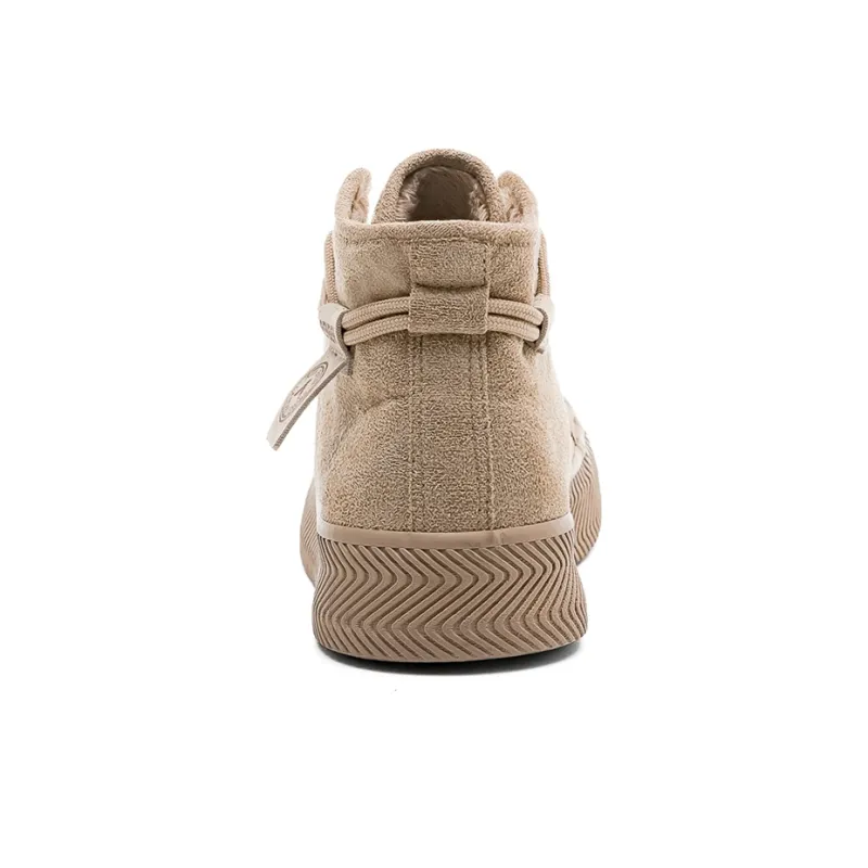 RENBEN Cushioning, Slip Resistant, Abrasion Resistant, Thermal High Top Casual Shoes Women's Brown-3