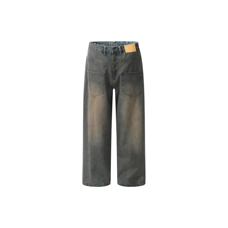 MT99 Jeans Unisex Dirty Vintage Blue-1