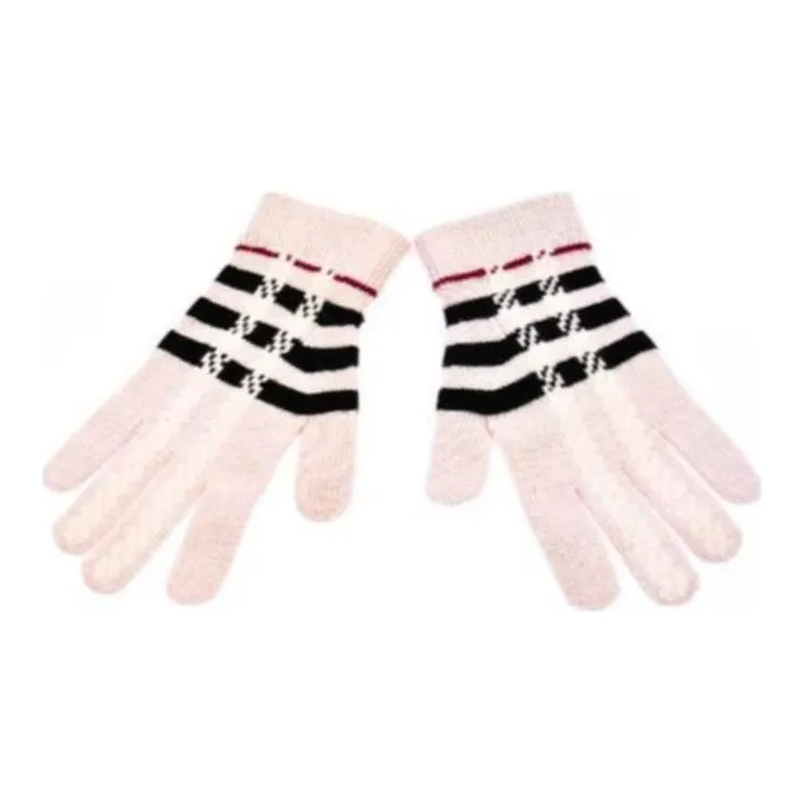 Burberry Knit Gloves Men's Pink-1