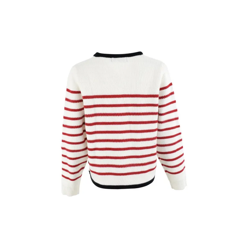 CLOUD SEASON Knitwear Women's Red And White Stripes-2