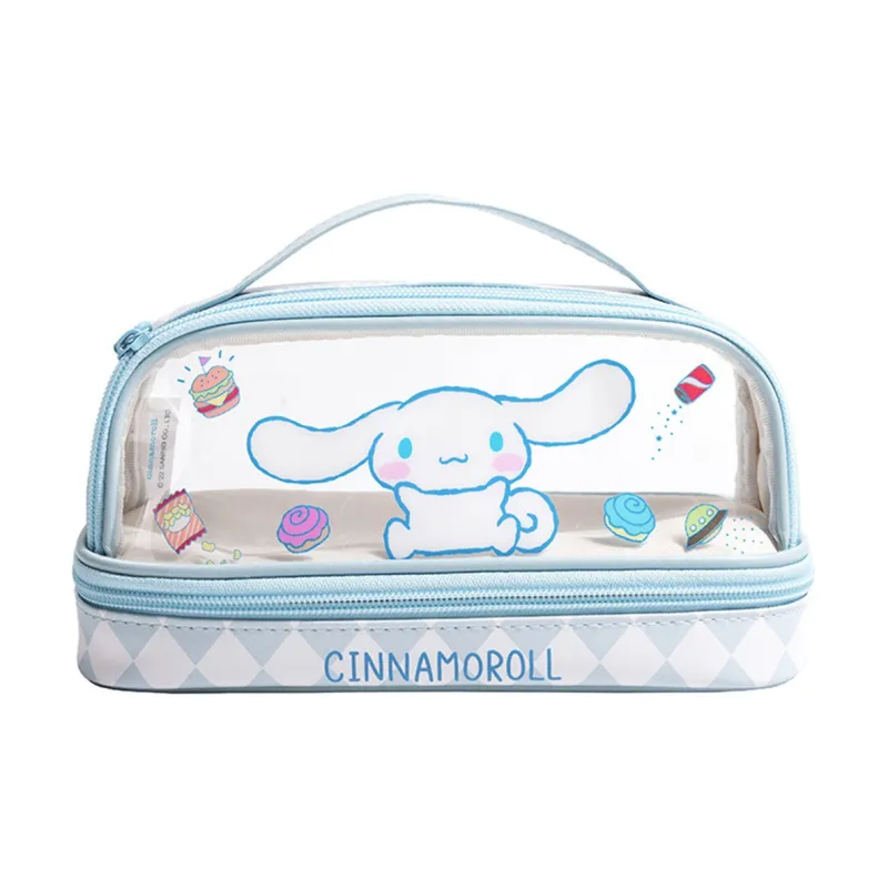 Sanrio PVC & PU Makeup Bag Storage Bag Women's Red/Pink/Blue-0
