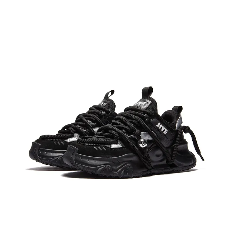 JIYE Height Increasing Wear-Resistant Breathable Low-Top Chunky Sneakers Unisex-7