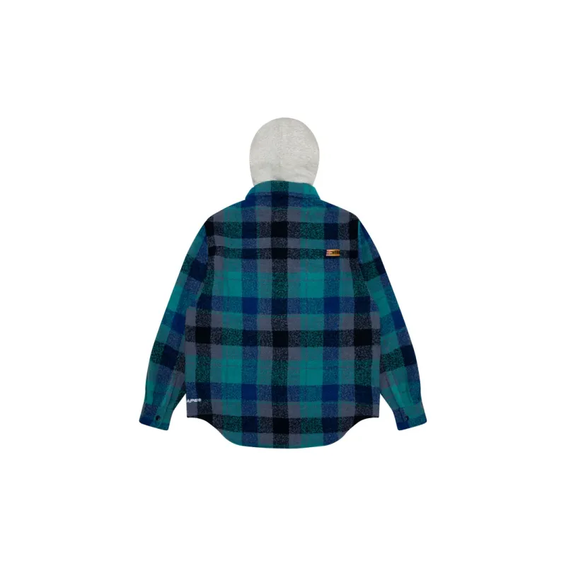 Aape Plaid check Hooded Jacket-3