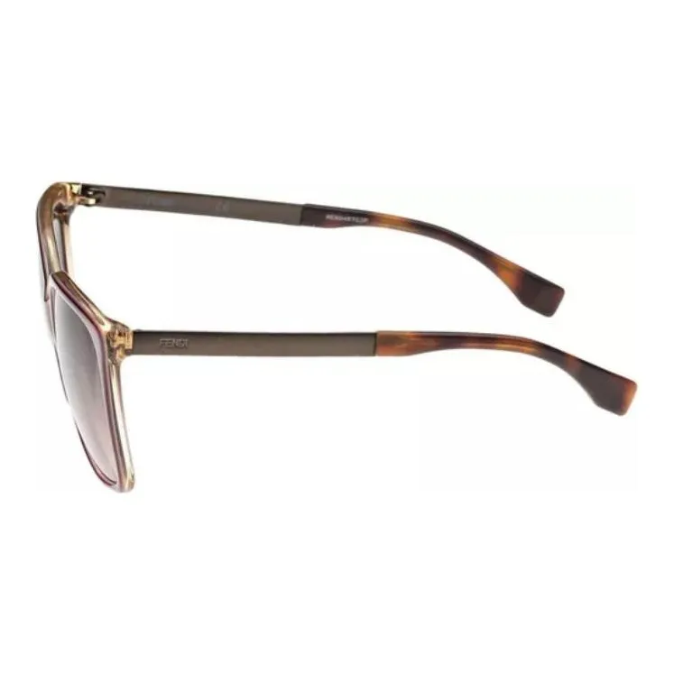 FENDI Plastic Square Sunglasses Unisex Red-2