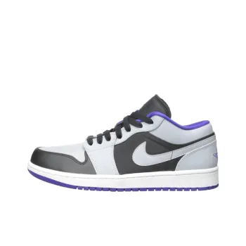 JORDAN 1 Low Black Dark Concord Wolf Grey