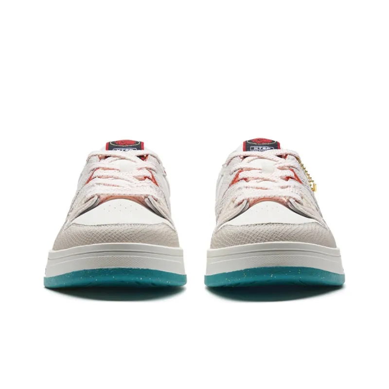 XTEP Anti Slip Wear Resistant Low Top Skateboard Shoes Men's Year Of The Dragon Color Scheme-5