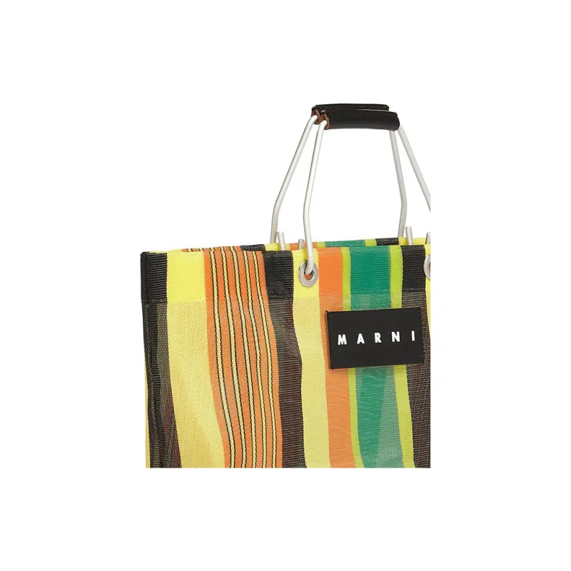 MARNI Polyethylene Basket Bag Handbag Mini Women's Multicolor/Yellow-4