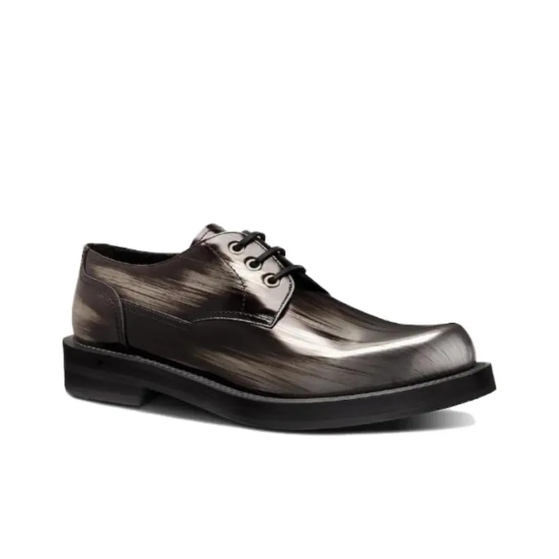 DIOR Carlo Derby Shoes Men's Silver-1