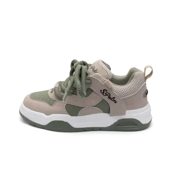 Seattle Palm Low Top Skateboard Shoes Unisex Gray Green