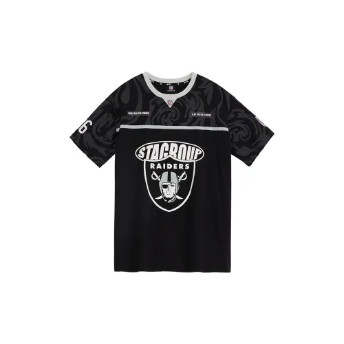 NFL X STA Co-branded Series T-Shirts Unisex Black