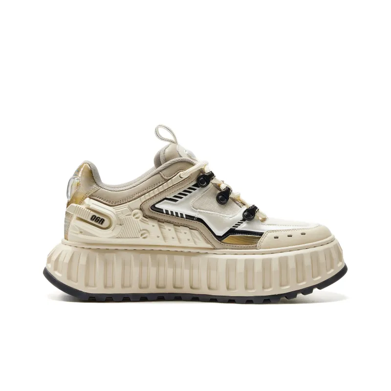 OGR TANK Collection Wear Resistant Low Top Skateboard Shoes Unisex Apricot-1