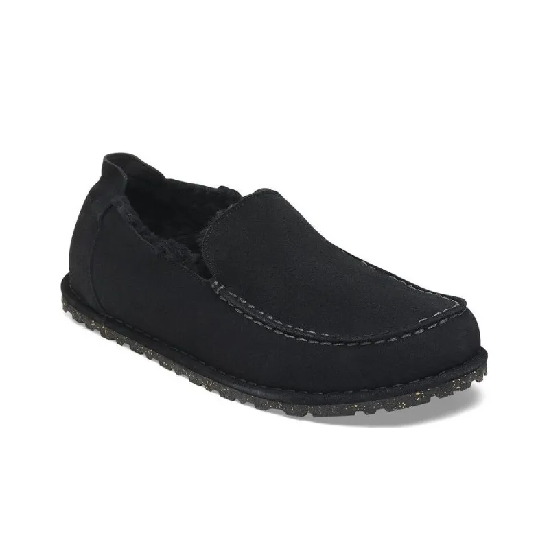 Birkenstock Casual Leather Shoes Unisex Black Regular-1