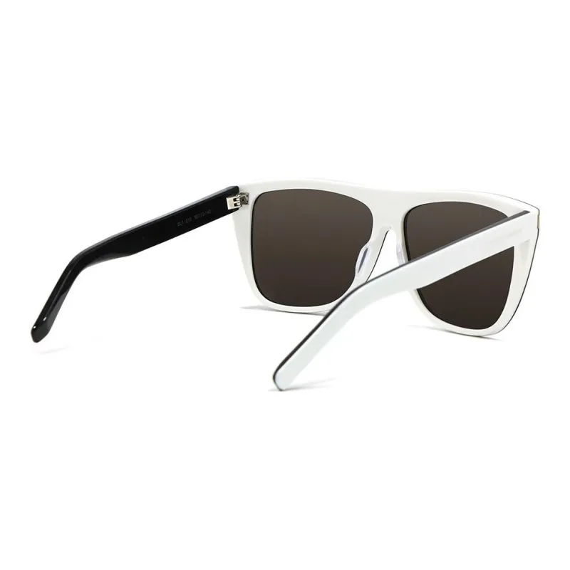 SAINT LAURENT Logo engraved Square frame Sunglasses-1