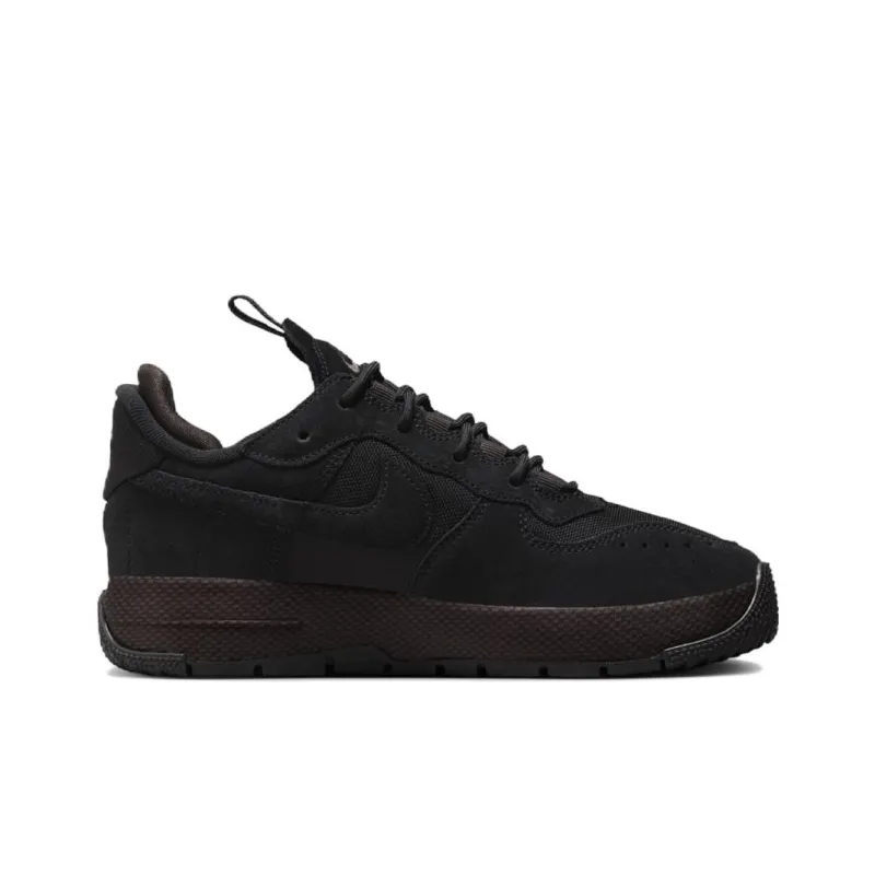 Nike Air Force 1 Wild Low Black Velvet Brown Women's-1