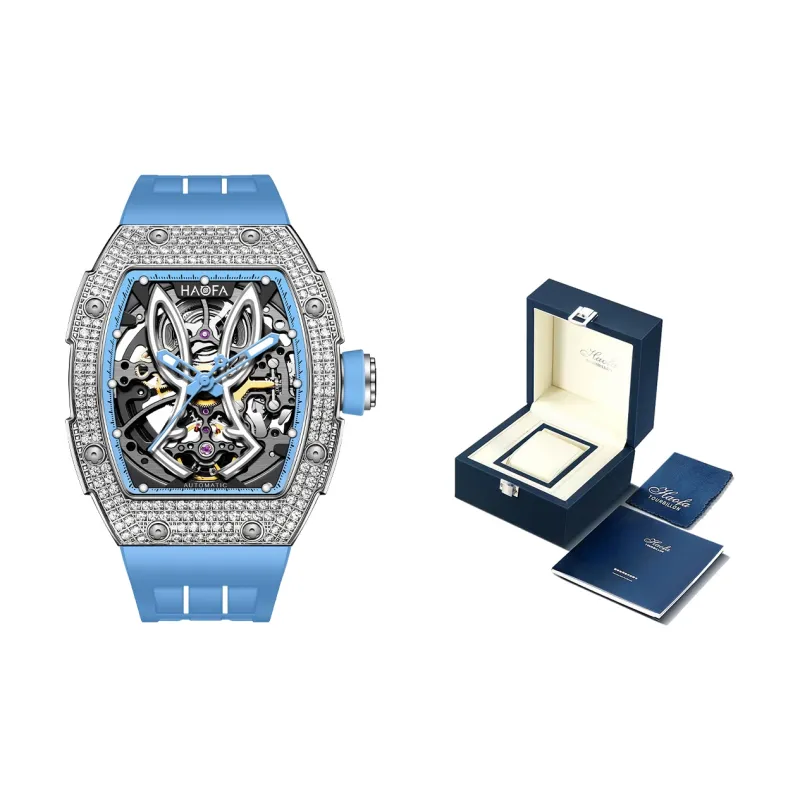 HaofaTourbillon Mechanical Movement Men's Watches White Dial-9