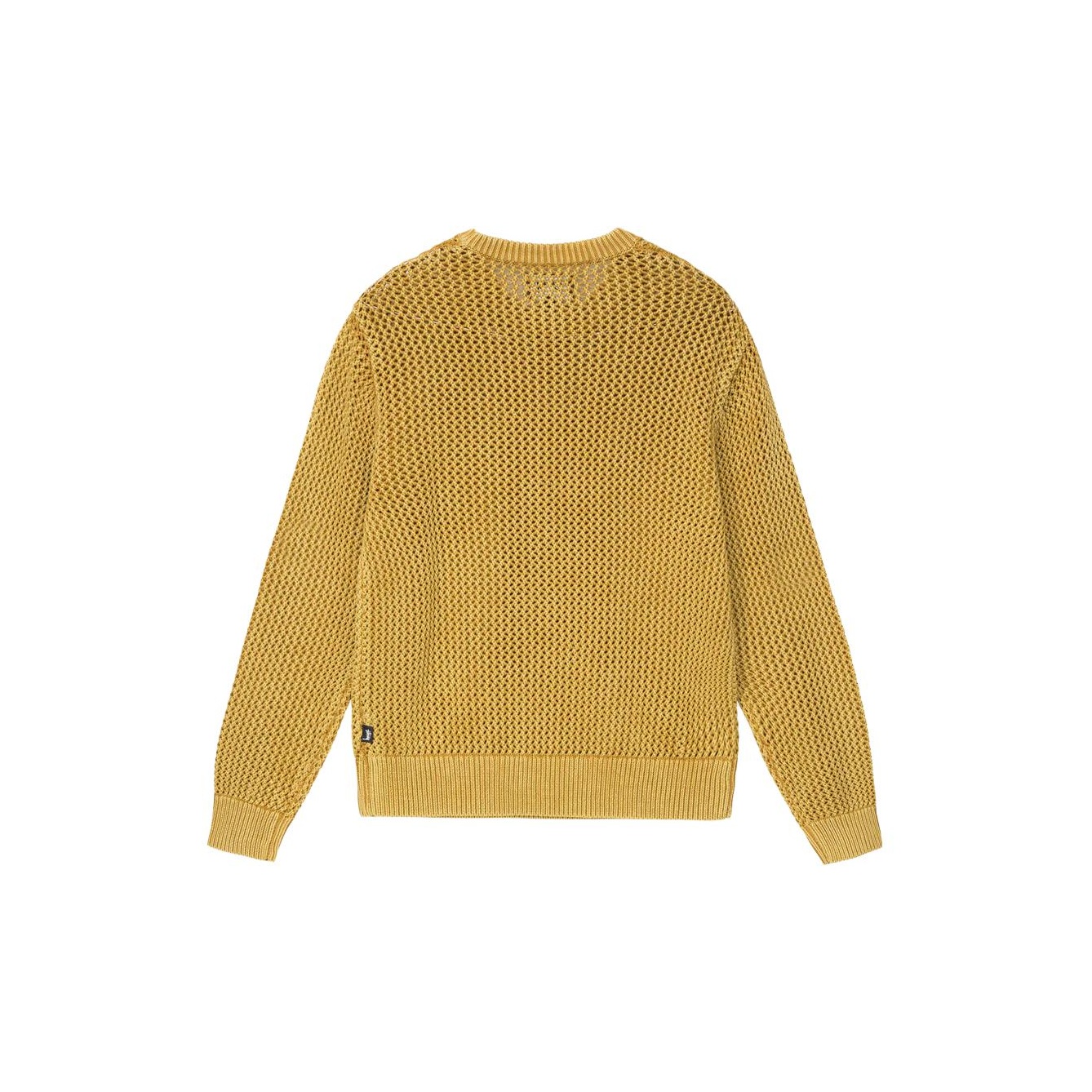 Stussy Pigment Dyed Loose Gauge Sweater Black M - POIZON
