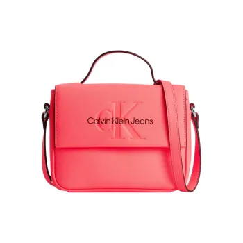 CK/Calvin Klein Smooth Artificial Leather Handbag Shoulder Bag Crossbody Bag Women's Pink