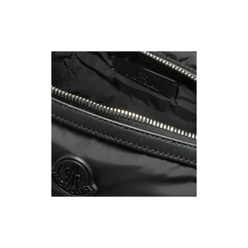 Moncler Waterproof Nylon Shoulder Bag, Crossbody Bag Regular Women's Black-4
